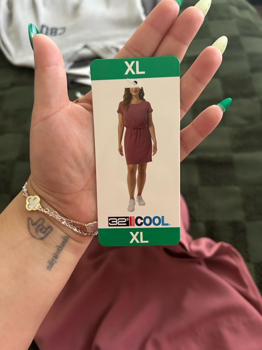 32° COOL XL Mauve T-Shirt Dress